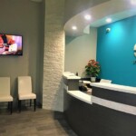 Front desk of dentist's office